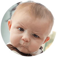 Sticker 43 de 112 del pack Stickers de Reacciones de Bebés 👶