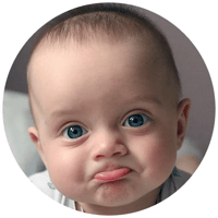 Sticker 99 de 112 del pack Stickers de Reacciones de Bebés 👶