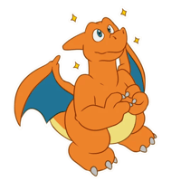 Figurinha 105 de 118 do pacote Figurinhas de Reações Dragão Pokémon 🐉