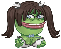 Стикер 11 из 21 из набора «Стикеры грустного Пепе 🐸»