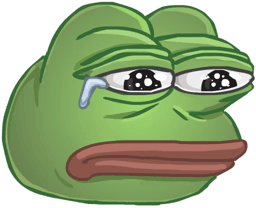 Стикер 20 из 21 из набора «Стикеры грустного Пепе 🐸»