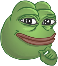 Стикер 3 из 21 из набора «Стикеры грустного Пепе 🐸»