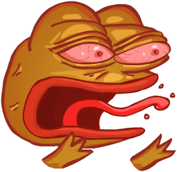 Стикер 4 из 21 из набора «Стикеры грустного Пепе 🐸»