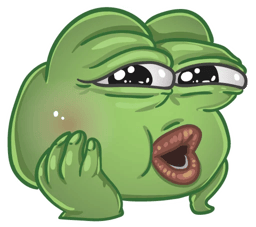 Стикер 7 из 21 из набора «Стикеры грустного Пепе 🐸»