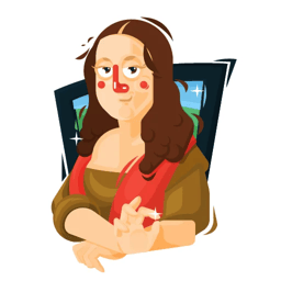 Sticker 1 de 20 del pack Stickers de Reacciones de Arte y Caricaturas π