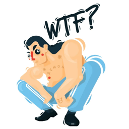 Sticker 19 de 20 del pack Stickers de Reacciones de Arte y Caricaturas π