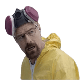 Figurinha 1 de 22 do pacote Figurinhas de Breaking Bad 🧪