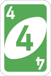 Figurinha 28 de 54 do pacote Figurinhas do Jogo de Cartas UNO 🃏