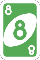 Figurinha 44 de 54 do pacote Figurinhas do Jogo de Cartas UNO 🃏