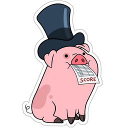 Figurinha 11 de 25 do pacote Figurinhas de Porquinho Cartoon 🐷