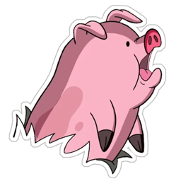 Figurinha 14 de 25 do pacote Figurinhas de Porquinho Cartoon 🐷