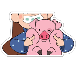 Figurinha 23 de 25 do pacote Figurinhas de Porquinho Cartoon 🐷