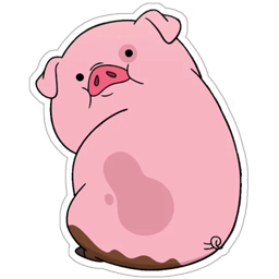 Figurinha 3 de 25 do pacote Figurinhas de Porquinho Cartoon 🐷