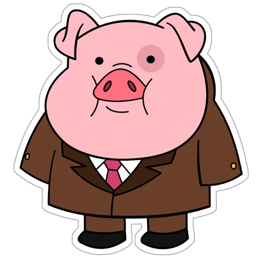 Figurinha 5 de 25 do pacote Figurinhas de Porquinho Cartoon 🐷