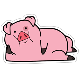 Figurinha 6 de 25 do pacote Figurinhas de Porquinho Cartoon 🐷