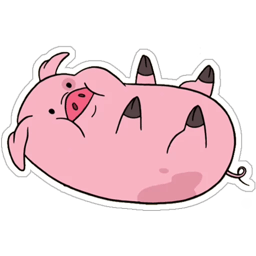 Figurinha 7 de 25 do pacote Figurinhas de Porquinho Cartoon 🐷