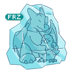 Sticker 60 de 118 del pack Reacciones de Dragones Pokémon Stickers 🐉